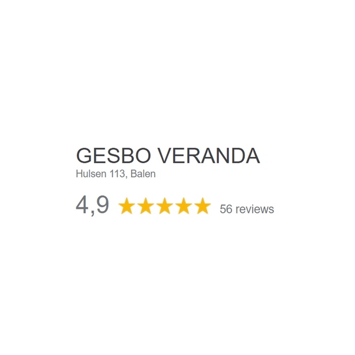 Gesbo haalt 4,9 / 5 bij google reviews