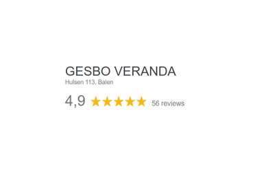 Gesbo haalt 4,9 / 5 bij google reviews